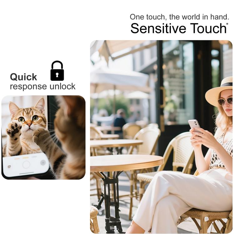 imak Dust-Free Chamber Locator Ice Crystal Glass Film, Support Fingerprint Unlocking