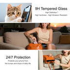 imak Dust-Free Chamber Locator Ice Crystal Glass Film, Support Fingerprint Unlocking