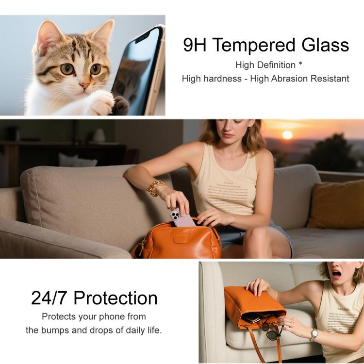 imak Dust-Free Chamber Locator Ice Crystal Glass Film, Support Fingerprint Unlocking