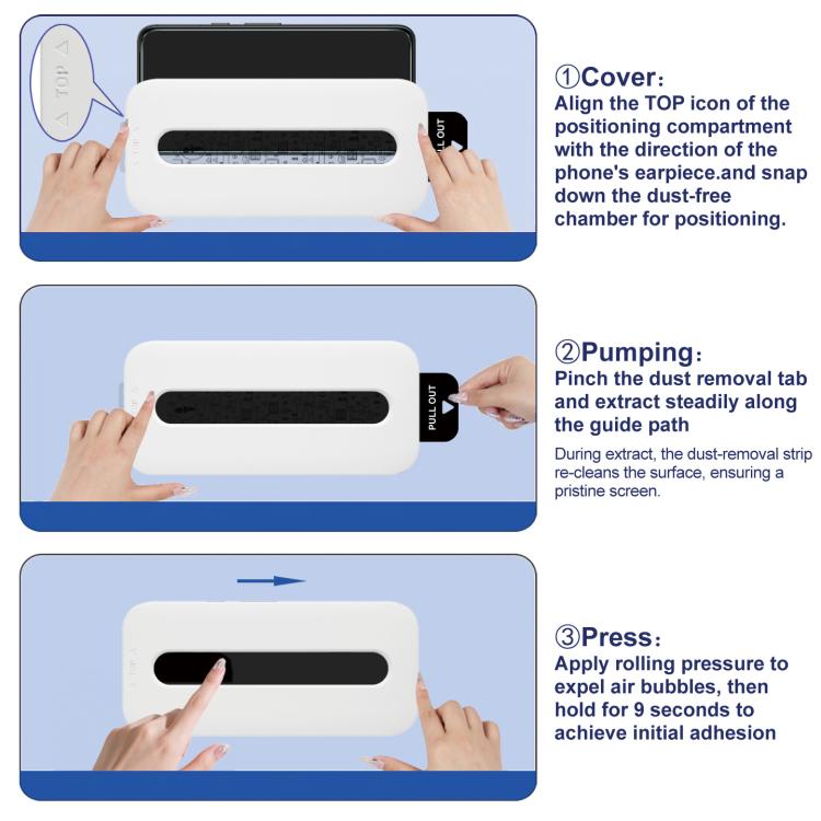 imak Dust-Free Chamber Locator Ice Crystal Glass Film, Support Fingerprint Unlocking