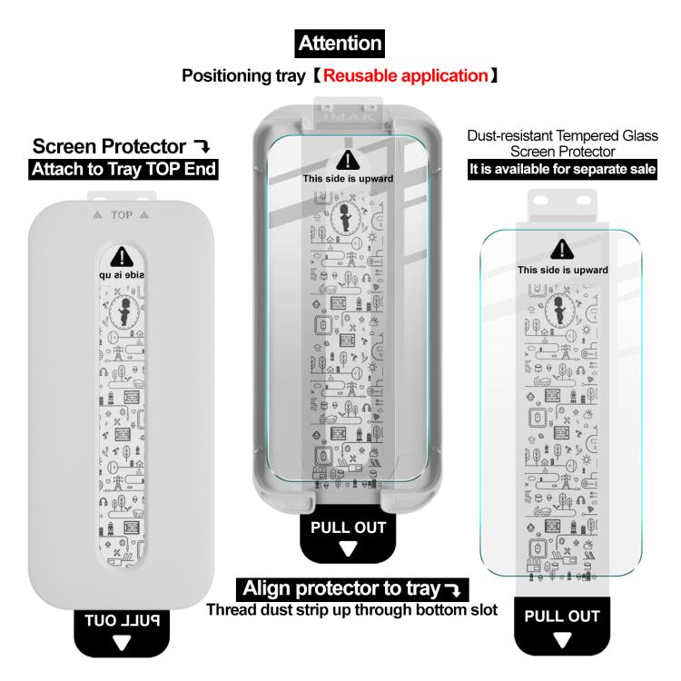 imak Dust-Free Chamber Locator Ice Crystal Glass Film, Support Fingerprint Unlocking