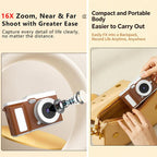X3 Retro Flip Screen 16X 48MP Ultra HD Digital Camera — view 8