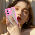 Armor Glaze PC Hybrid TPU Phone Case — Pink