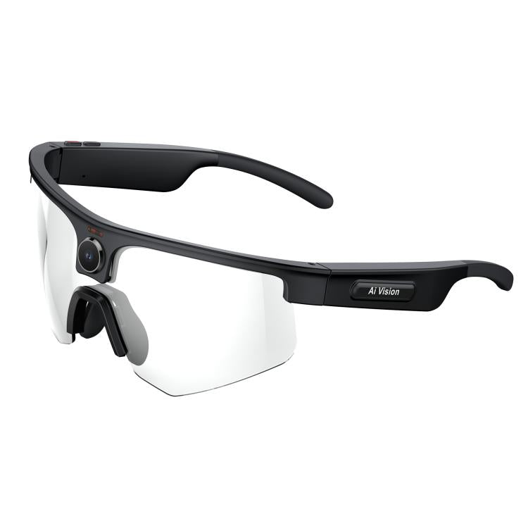Q02 Cycling AI Smart Glasses with 8MP Camera, AI Translation, Video Recording, Voice Assistant, Ice Green, Ice Purple, Orange, Gold Yellow, Sunglasses, Transparent — Sunglasses