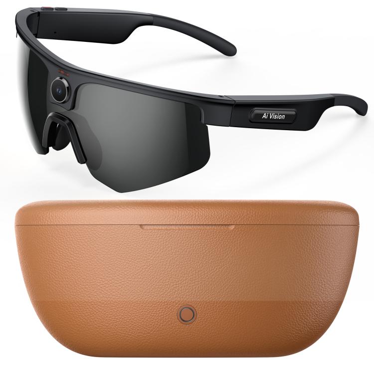 Q02 Ultra Cycling AI Smart Glasses with 8MP Camera, AI Translation, Video Recording, Voice Assistant, Ice Green Lens, Ice Purple Lens, Orange Lens, Gold Yellow Lens, Sunglasses Lens, Transparent Lens — view 10