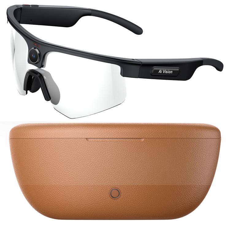 Q02 Ultra Cycling AI Smart Glasses with 8MP Camera, AI Translation, Video Recording, Voice Assistant, Ice Green Lens, Ice Purple Lens, Orange Lens, Gold Yellow Lens, Sunglasses Lens, Transparent Lens — view 12