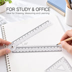 Transparent Acrylic Folding Ruler — view 3