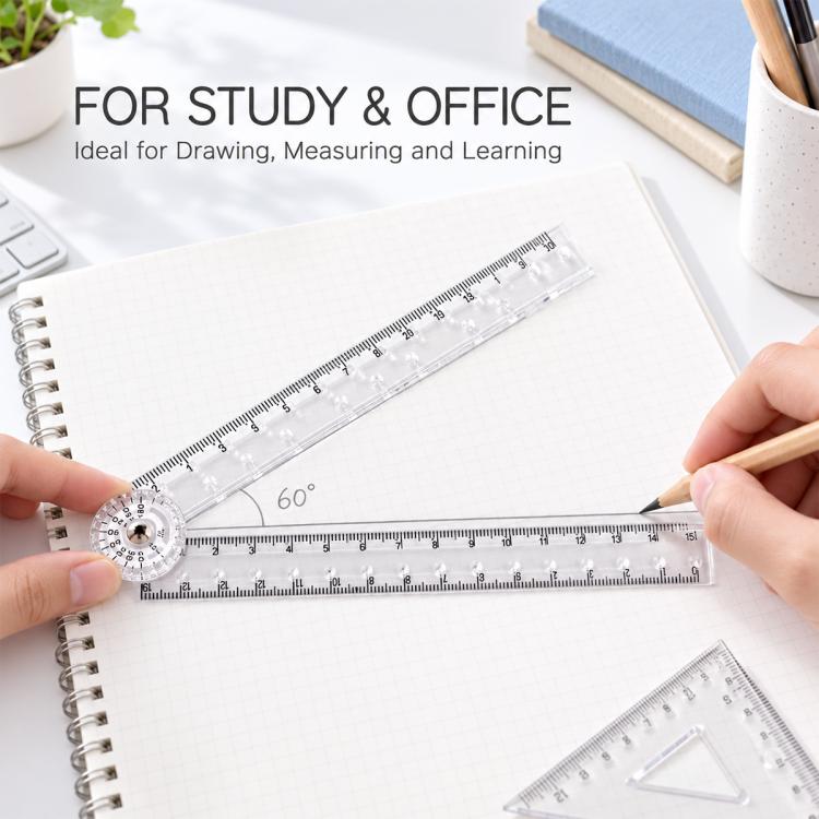 Transparent Acrylic Folding Ruler — view 3
