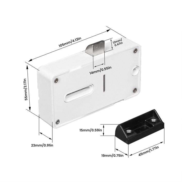 BDL-L1 Graffiti APP Bluetooth Smart Cabinet Door Lock, Supports Remote Control Unlocking — view 2