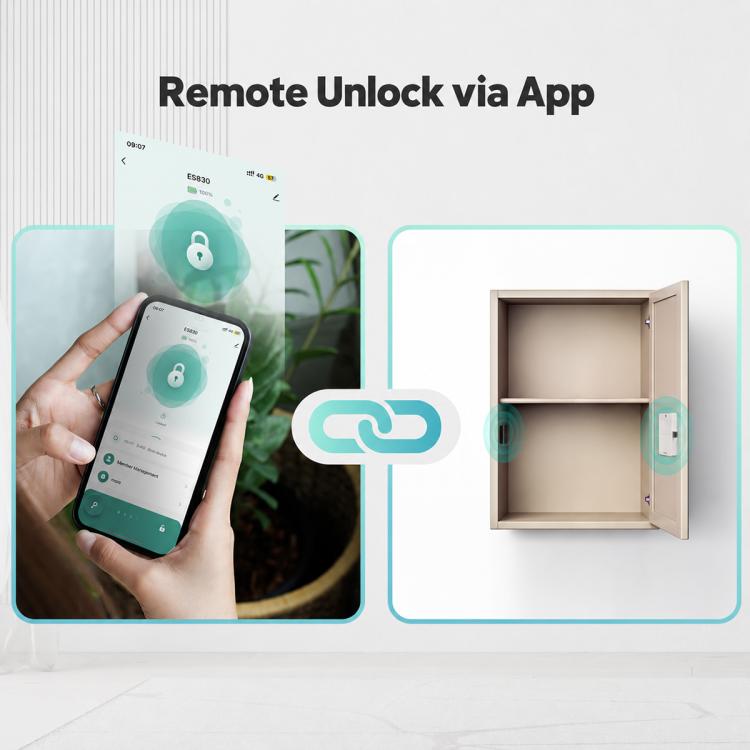 BDL-L1 Graffiti APP Bluetooth Smart Cabinet Door Lock, Supports Remote Control Unlocking — view 4