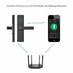 WDL-X1 Graffiti Smart Home Anti-theft Fingerprint Door Lock