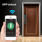 WDL-X1 Graffiti Smart Home Anti-theft Fingerprint Door Lock