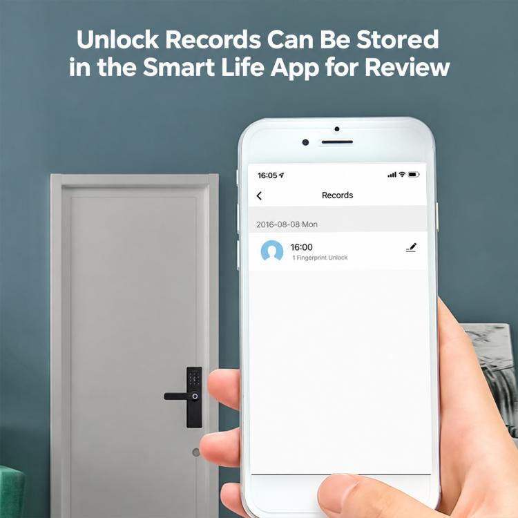 WDL-X1 Graffiti Smart Home Anti-theft Fingerprint Door Lock