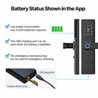 WDL-X1 Graffiti Smart Home Anti-theft Fingerprint Door Lock