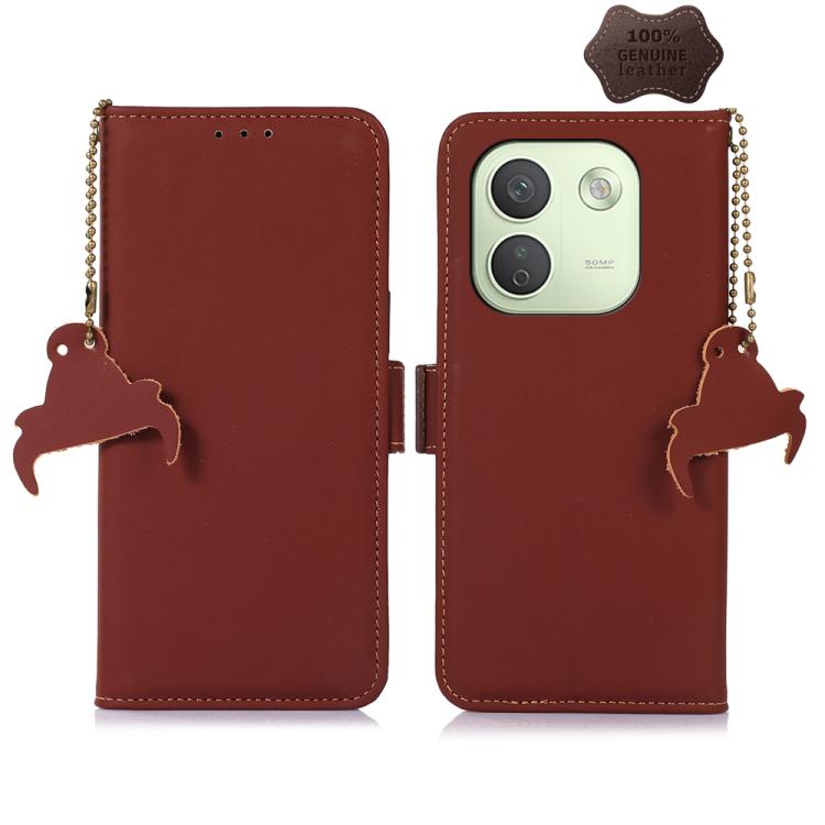 Genuine Leather Magnetic RFID Leather Phone Case — view 8