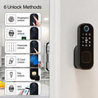 WDL-R5 WiFi Graffiti Smart Anti-theft Fingerprint Door Lock — view 3