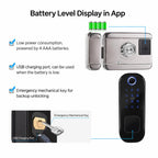 WDL-R5 WiFi Graffiti Smart Anti-theft Fingerprint Door Lock — view 5