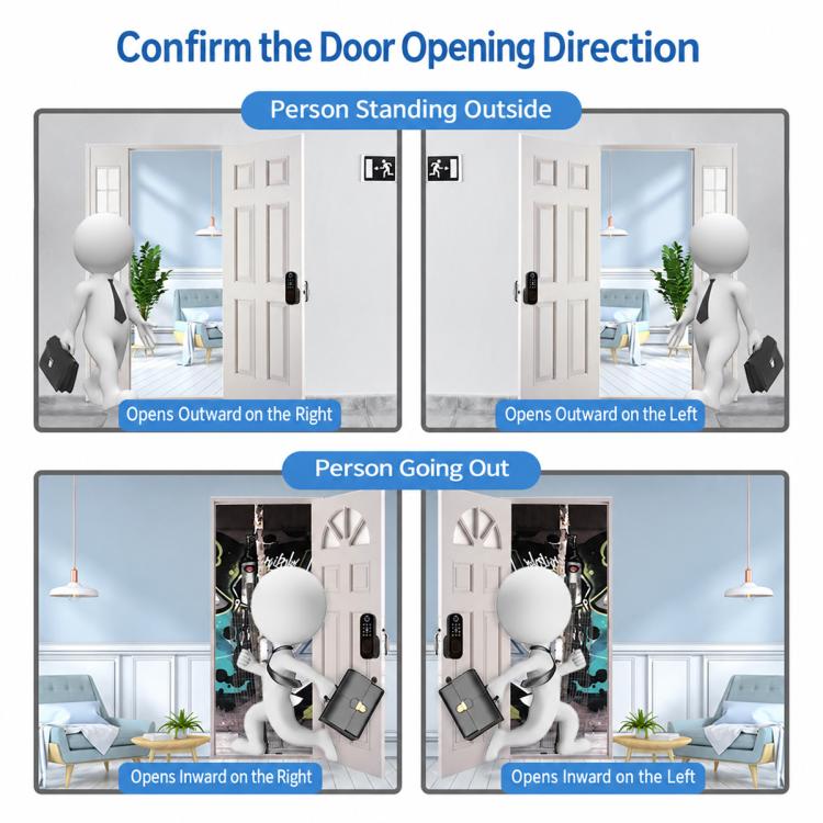 WDL-R5 WiFi Graffiti Smart Anti-theft Fingerprint Door Lock — view 8