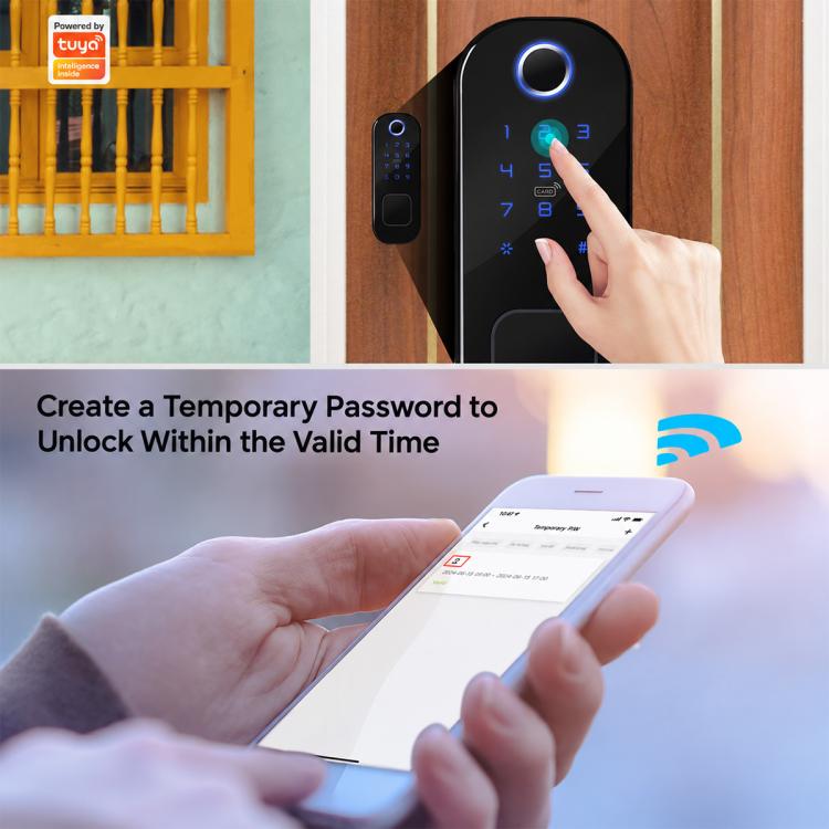 WDL-R5 WiFi Graffiti Smart Anti-theft Fingerprint Door Lock — view 10
