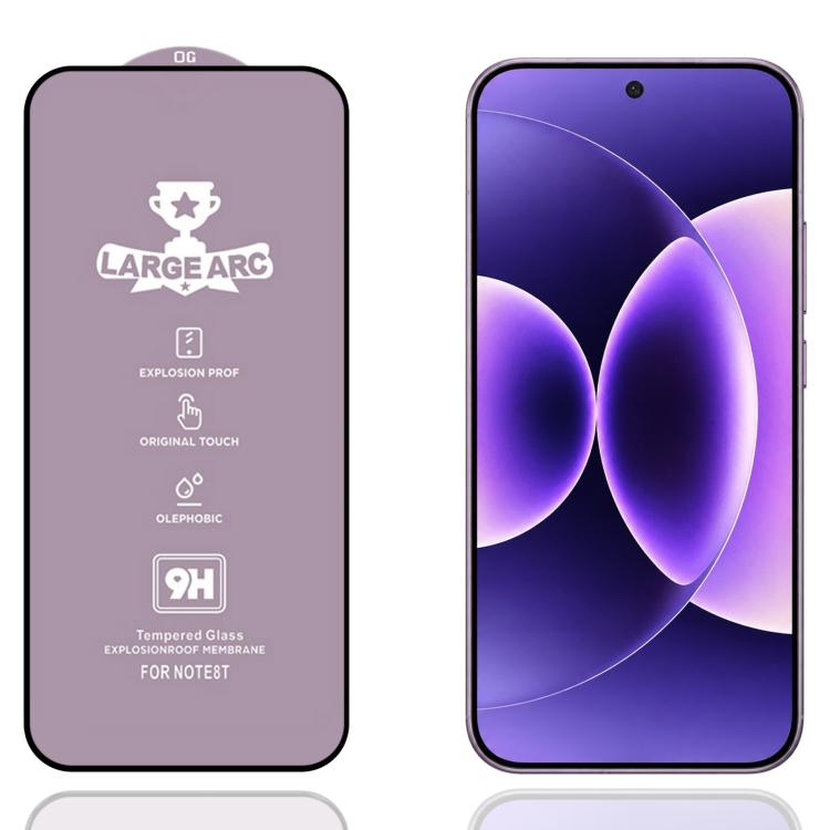 9H 0.18mm High Aluminum Large Arc Tempered Glass Film, Support Fingerprint Unlocking — For Xiaomi 15