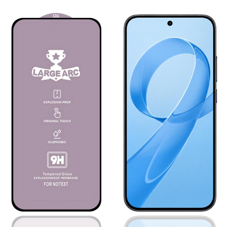 9H 0.18mm High Aluminum Large Arc Tempered Glass Film, Support Fingerprint Unlocking — For Redmi K80 Pro
