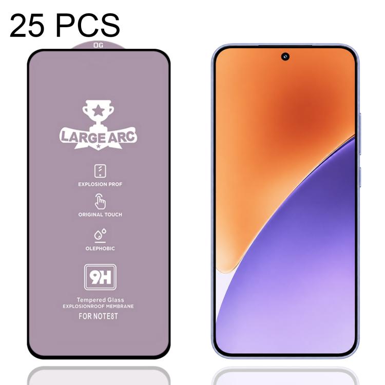 25 PCS/Pack 9H 0.18mm High Aluminum Large Arc Tempered Glass Film, Support Fingerprint Unlocking — view 15