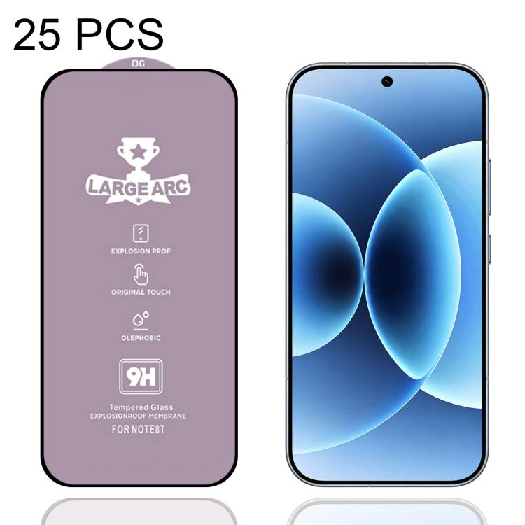 25 PCS/Pack 9H 0.18mm High Aluminum Large Arc Tempered Glass Film, Support Fingerprint Unlocking — view 11