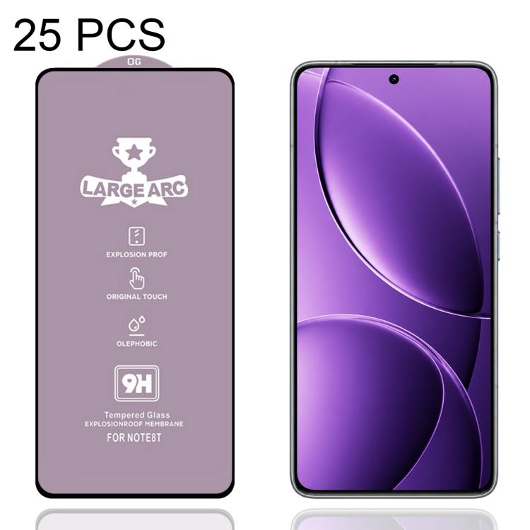 25 PCS/Pack 9H 0.18mm High Aluminum Large Arc Tempered Glass Film, Support Fingerprint Unlocking — view 13