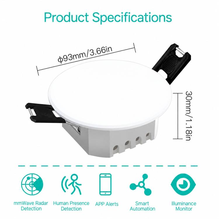 Smart Home PIR Human Motion Sensor with App Timer Remote Control Presence Detector