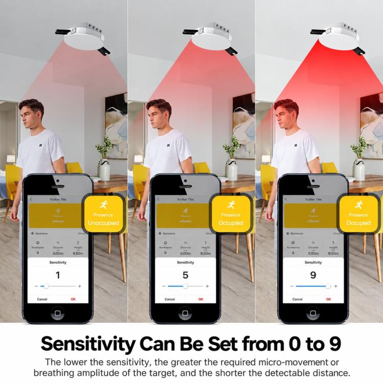 Smart Home PIR Human Motion Sensor with App Timer Remote Control Presence Detector