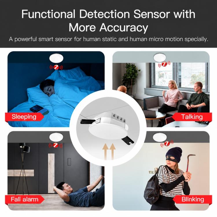 Smart Home PIR Human Motion Sensor with App Timer Remote Control Presence Detector