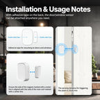 Compatible With ZigBee Smart Home Door Sensor with App Timer Smart Security Door Window Alarm