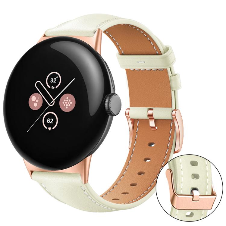 xDfind Rose Gold Buckle Black Shark Fine Grain Vegan Leather Watch Band