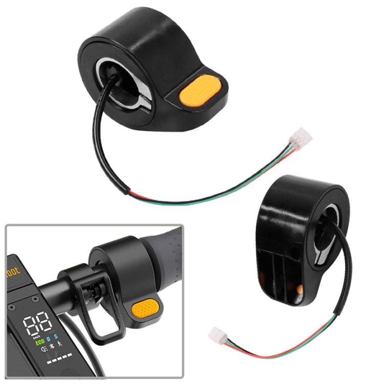 Thumb Throttle Speed Controller Replacement with Red Silicone Cover Plug for Ninebot Max G30 / G30D