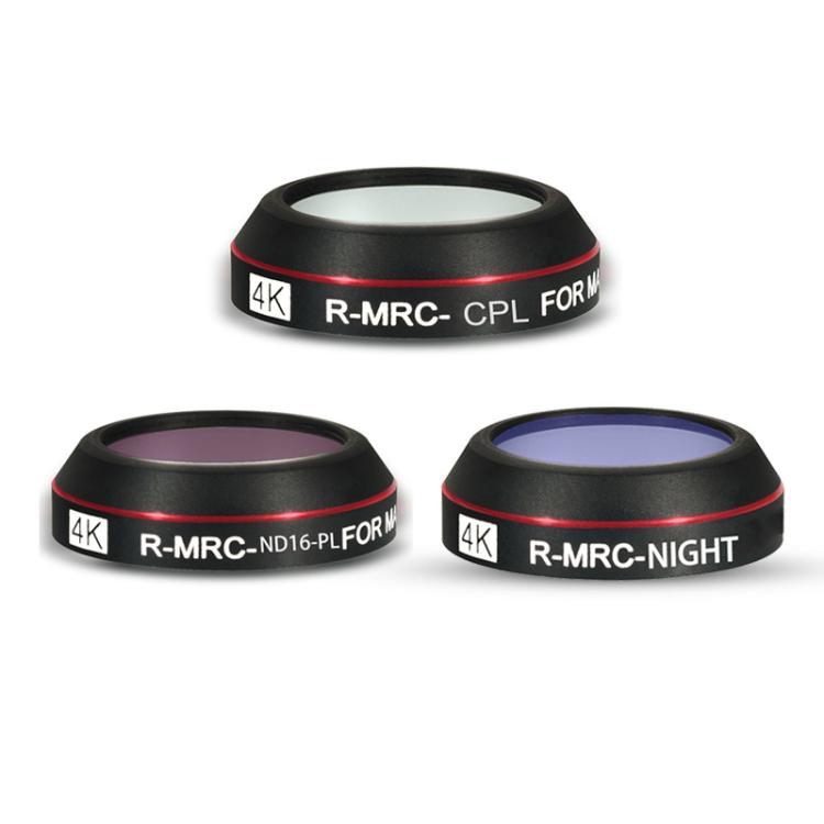 JSR RD Series Lens Filter Set For SJCAM SJC300 / 400 / 400 Pro — 3 in 1 CPL ND8/16PL