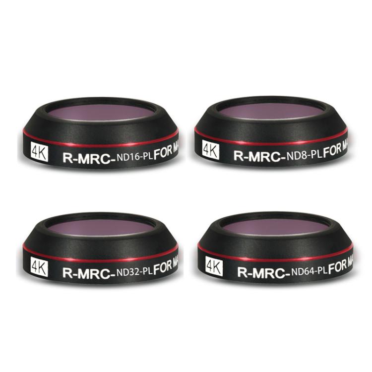 JSR RD Series Lens Filter Set For SJCAM SJC300 / 400 / 400 Pro — 4 in 1 UV CPL ND8/16PL