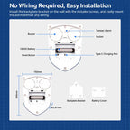 Tuya Smart Home Outdoor Solar-Powered Audible and Visual Alarm — view 7