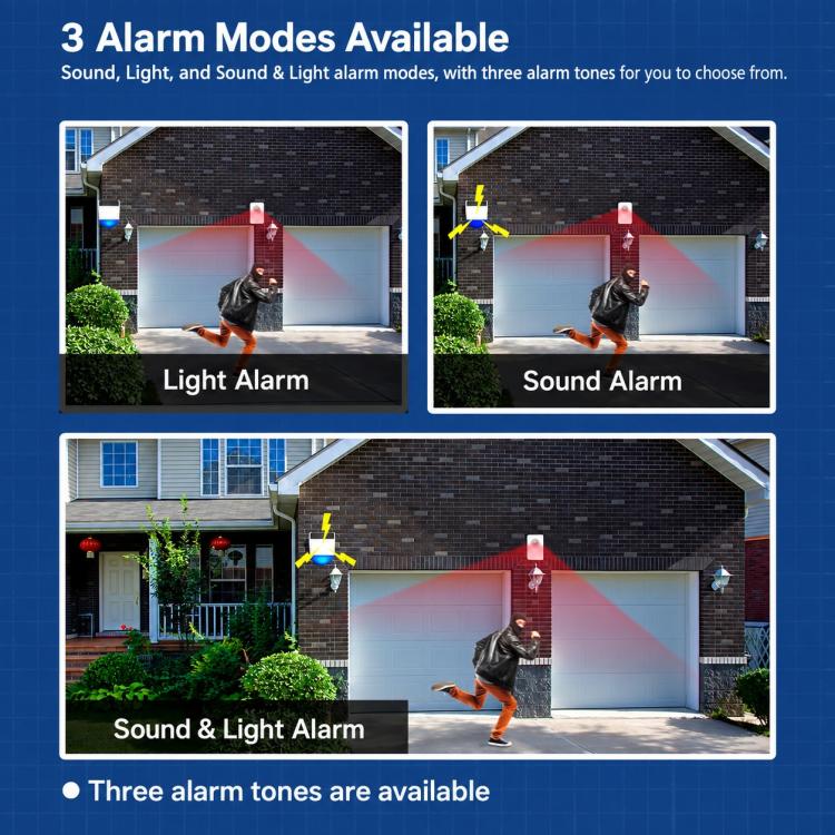 Tuya Smart Home Outdoor Solar-Powered Audible and Visual Alarm — view 9