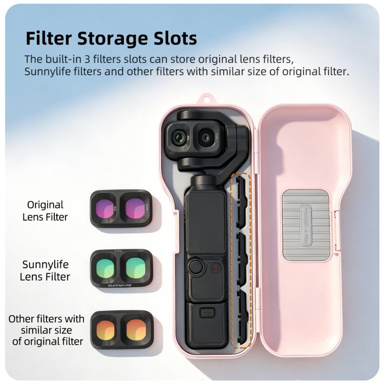 Sunnylife Shock-proof Storage Box Protective Cover with Filter Box — Pumpkin Yellow