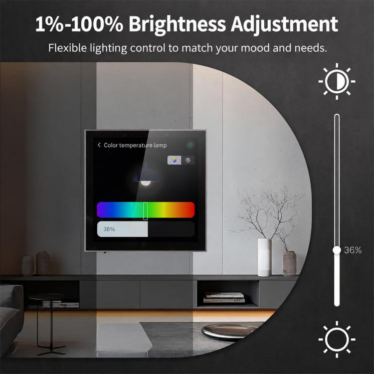 CCP-HT-GAC Tuya Smart Home Central Control Panel with Thermostat Function Compatible with ZigBee — view 8