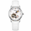Dulunwe 6023C Moon and Stars Multifunctional Automatic Mechanical Waterproof Women Genuine Leather Watch