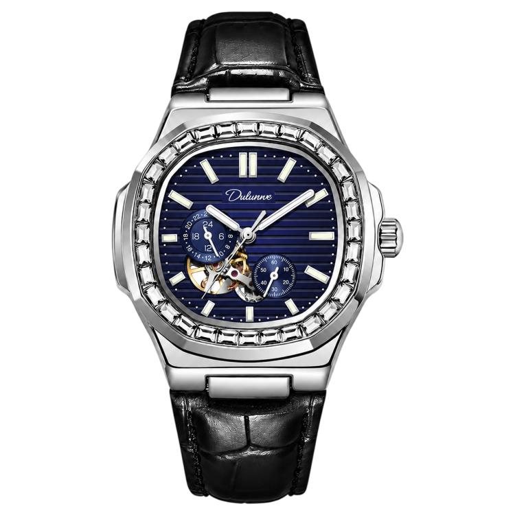 Dulunwe 6043A Nautilus Men Automatic Mechanical Watch — Dark Blue Steel Strip