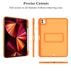 Color Contrast TPU Tablet Case with Holder & Pen Slot