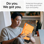 Color Contrast TPU Tablet Case with Holder & Pen Slot