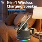 C67 Qi2 25W 5 in 1 Wireless Charging Bluetooth Speaker — view 5