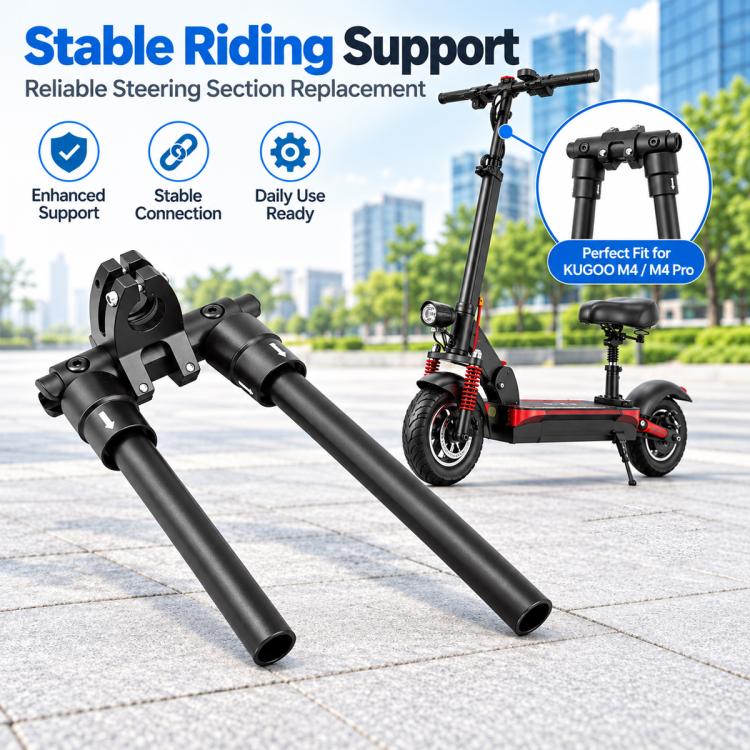 Electric Scooter T-Bar Handlebar Stem Set for KUGOO M4 / M4 Pro