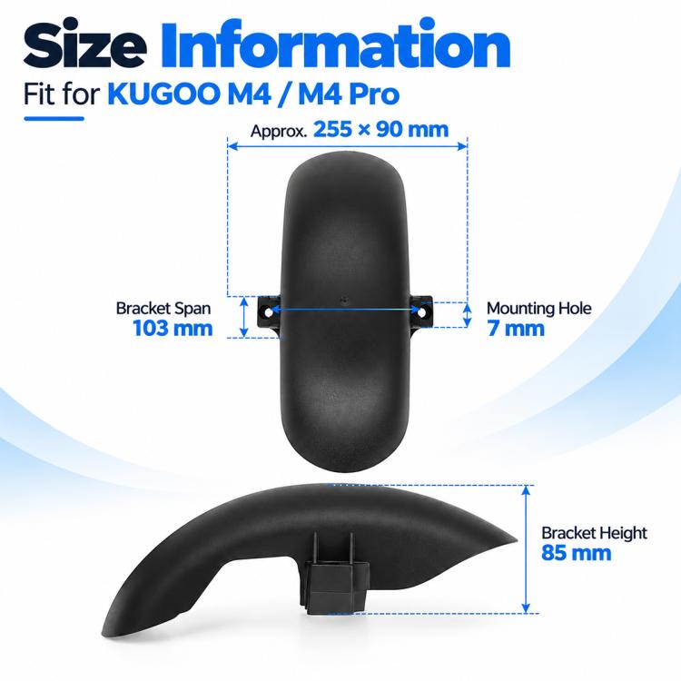 Electric Scooter Front Fender for KUGOO M4 / M4 Pro