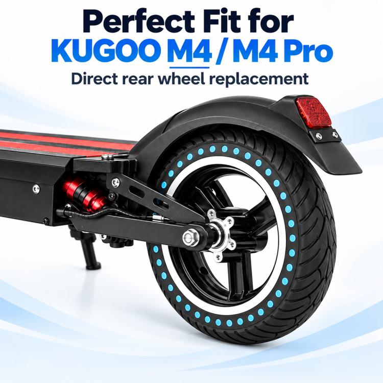 Internal Honeycomb Solid Tire Driven Dots Rear Wheel Hub for KUGOO M4 / M4 Pro