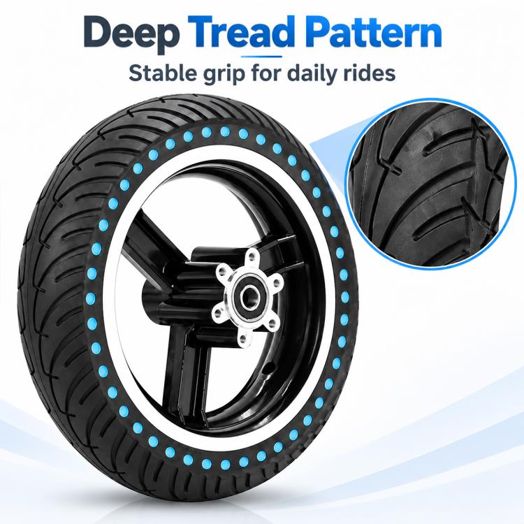 Internal Honeycomb Solid Tire Driven Dots Rear Wheel Hub for KUGOO M4 / M4 Pro