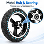 Internal Honeycomb Solid Tire Driven Dots Rear Wheel Hub for KUGOO M4 / M4 Pro